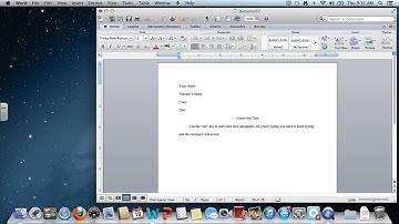 MLA heading, title, paragraphs