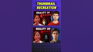 how to make thumbnail like dhruv rathee in picsart #editing #shorts