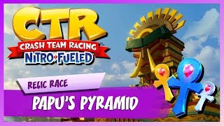 Crash Team Racing Nitro-Fueled Papus Pyramid Platinum Relic Race Hard