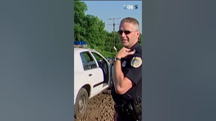 This officer gets his cruiser stuck on a train track! 🚂 #cops #copstv #shorts