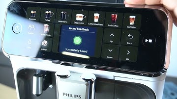 Philips LatteGo Coffee Maker EP554570 - Turn OFF Buttons Sound | Sound Settings