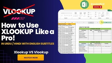 Excel’s Most Underrated Function: How to Use XLOOKUP Like a Pro! #excelinhindi #excelinurdu