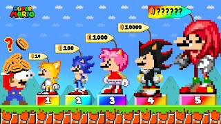 Can Mario Buy ALL Ultimate Sonic Characters in Super Mario Bros?