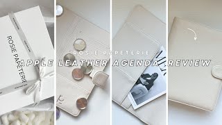 Apple Leather Agenda Review | Cream | Rosie Papeterie | Half Letter Discbound & A5