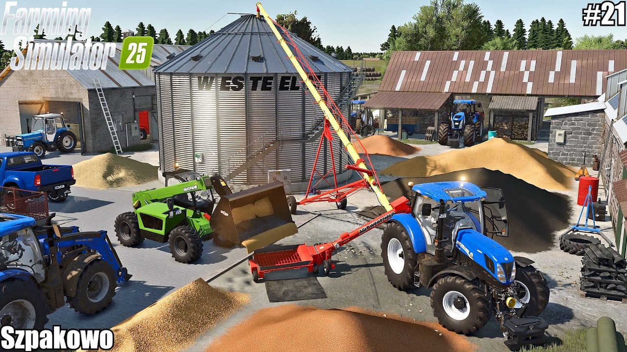 BUILDING FILLABLE GRAIN SILO WITH AN AUGER CONVEYOR | SZPAKOWO | Farming Simulator 25 | 21