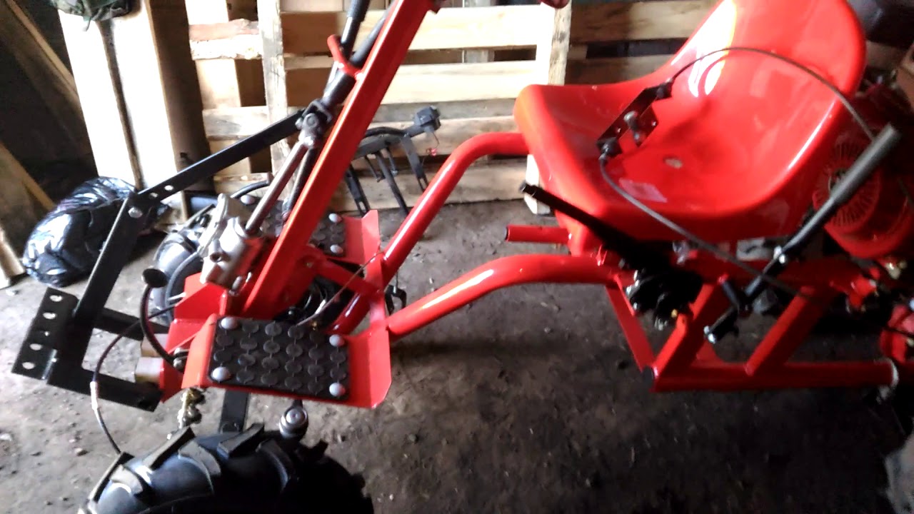 Адаптер МТ 1 и мотоблок Брайт 135 13 лс - YouTube