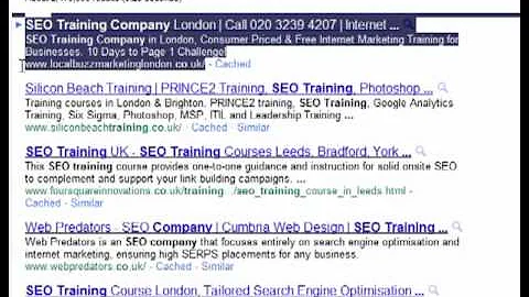 ロンドンのSEOトレーニング | 10日間でページ1になる挑戦インタビュー ビデオ1