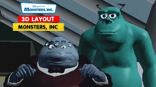 Monsters, Inc 3D Layout Disney Pixars 3Danimationinternships