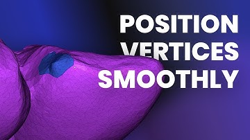 Position Vertices Smoothly  in Mesh