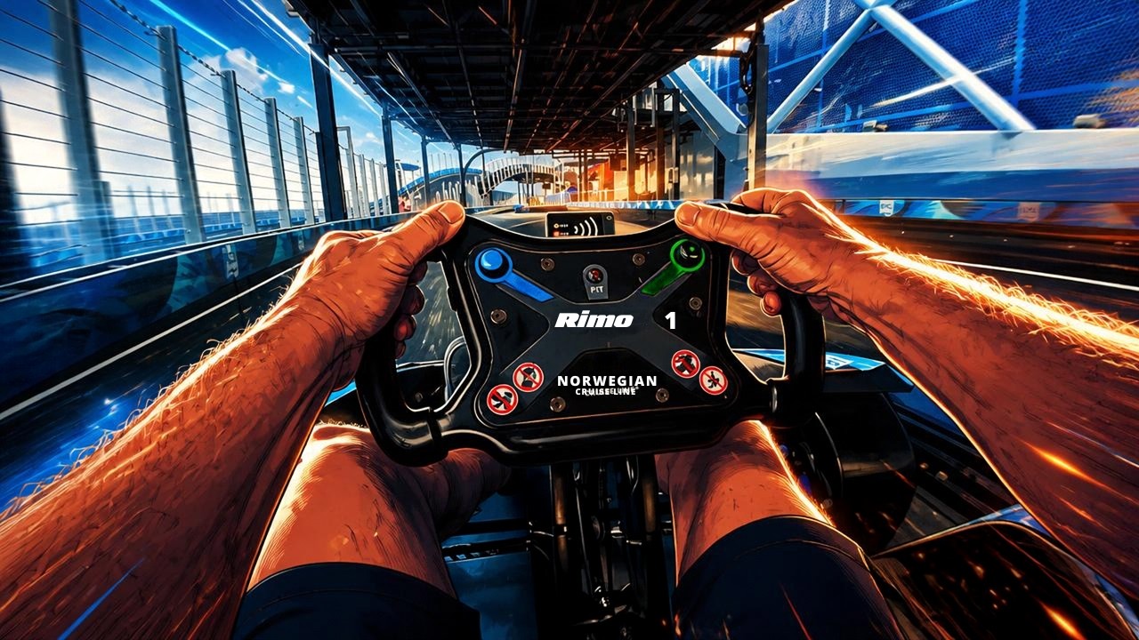 The Norwegian Prima Cruise Ship Has A Multi Level Racetrack!