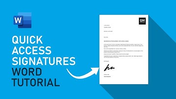 Setup quick access signatures in word using AutoText | Microsoft Word Tutorial