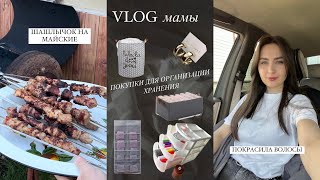 VLOG мамы // ПОКРАСИЛА ВОСОЛЫ // НАШЕ ВОСКРЕСЕНЬЕ ⛪️ // ЖАРИМ ШАШЛЫЧОК 🍢