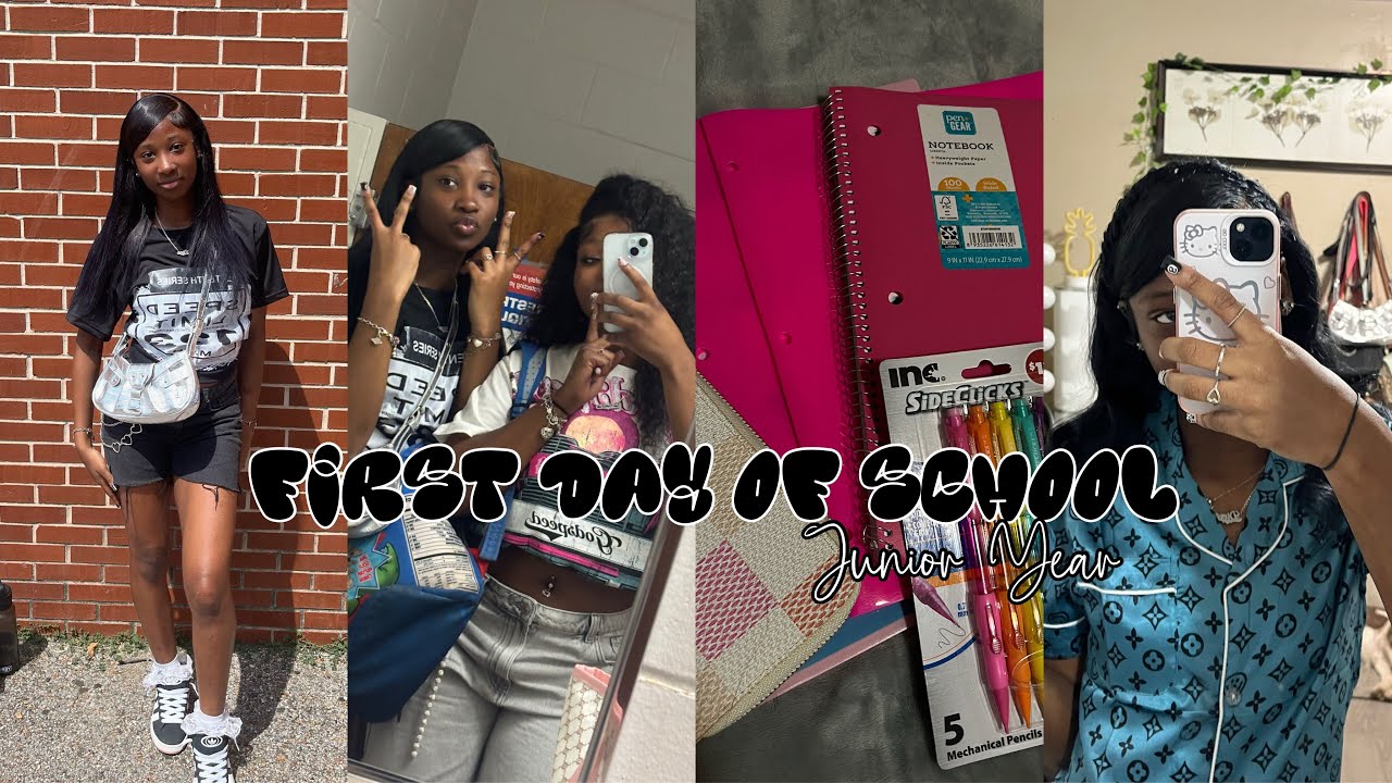 FIRST DAY OF HIGHSCHOOL GRWM + VLOG || JUNIOR YEAR Edition 