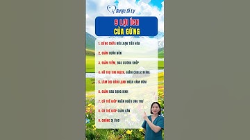 9 lợi ích của gừng #duocsily #dsly #chamsocsuckhoe