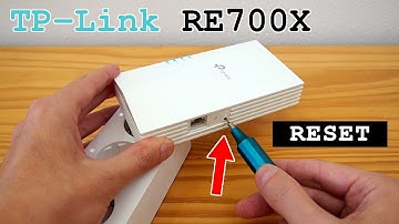 TP-Link RE700X Wi-Fi 6 extender dual band • Factory reset