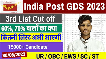 gds 3rd merit list 2023 | gds | gds result 2023  @Careernumber1