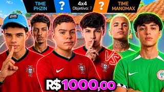 I edited this 4x4 bet with the perspective of all 6! 🔥 PHZIN, MARECHAL, TWO9 and DINI vs MANOMAX ...
