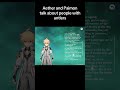 Aether and Paimon talk about people with antlers #GenshinImpact #Aether #Paimon #ForYou #FYP