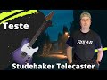 Guitarra studebaker starliner ss escala escura purple burst