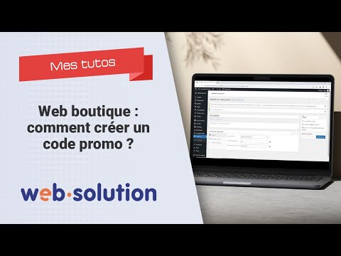 Web boutique - Créer un code promo - video from EDISER