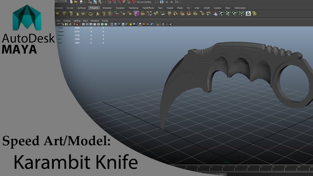 Speed Art/Model - CS:GO Karambit Knife (Full Detail)