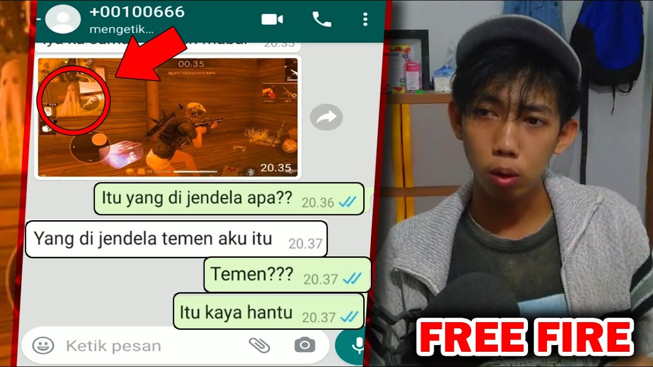 TEMAN MISTERIUS DI GAME FREE FIRE 😱| CHAT HISTORY HORROR INDONESIA