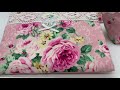 ✿　ハンドメイド　handmade 　薔薇小物　✿　「ピンクの薔薇柄　ポーチセット」　By Roses map