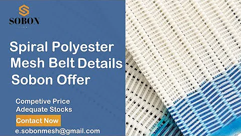 What Spiral Polyester Mesh Belt Edge Looks -SOBON MESH