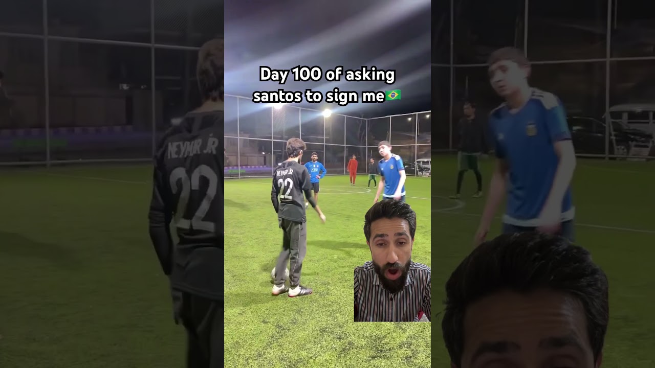 Random boy playing football 