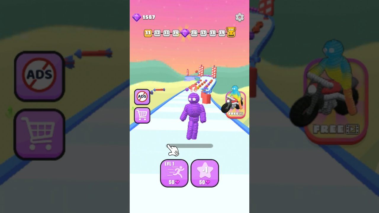 rope man game with oggy YouTube