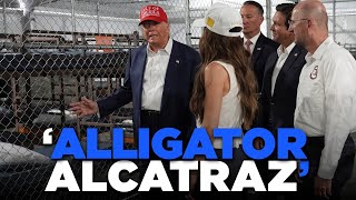 Trump Tours ‘ALLIGATOR ALCATRAZ’ Migrant Detention Center In Florida | TRENDING