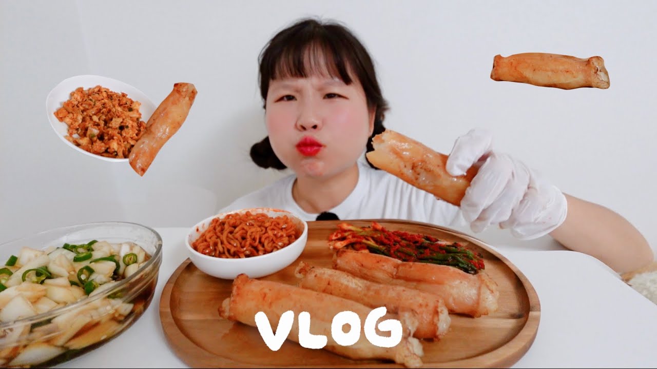 [먹방 vlog] 역대급 레전드 통대창 먹방🔥ㅣ 불닭볶음면, 김치볶음밥, 영미 오리탕