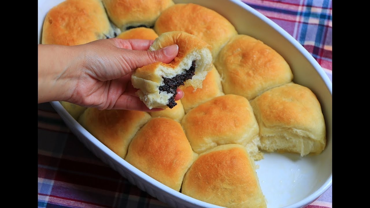 Najmekše PAMUK buhtle - Pekmez i mak - Bez mleka, bez jaja - Posni recept