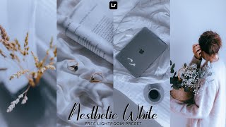 Aesthetic White Lightroom Preset | Lightroom Mobile Preset Free DNG & XMP | lightroom presets