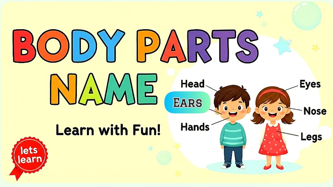 Body Parts Name for Kids | Name of Body Parts in English with Pictures | Parts of Body #bodyparts