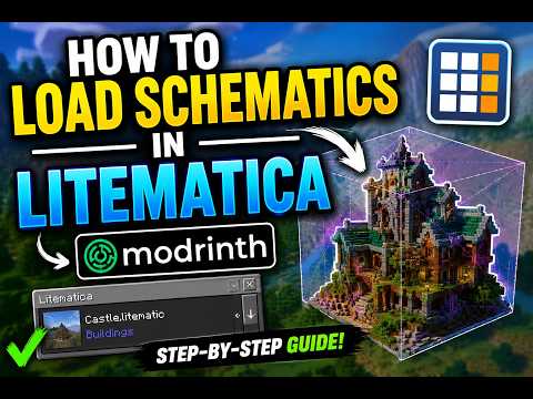 How to load schematics using LITEMATICA on Modrinth! 26.2+
