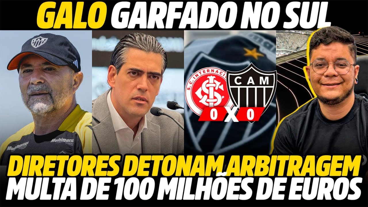 GALO EMPATOU, MAS SE NÃO FOSSE A PÉSSIMA ARBITRAGEM… | CAFÉ COM GEVES