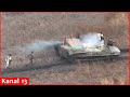 The moment of escape of Russians whose armored vehicles were targeted by kamikaze drone