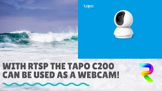 Turned my Security Camera into a Webcam using RTSP  TP Link Tapo C200 #tplink #tapo