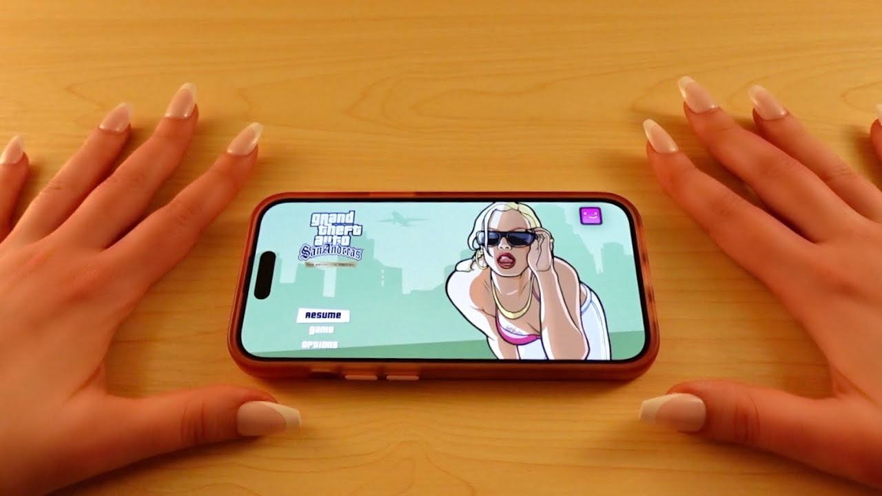 ASMR Playing GTA San Andreas + gum chewing