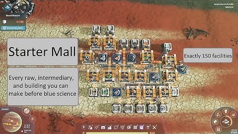 Dyson Sphere Program:  Starter Mall Tutorial