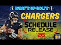 Chargers Schedule Release: 2026 predictions | Minter vs Harbaugh | McDaniel vs Miami | Vrabel vs SM