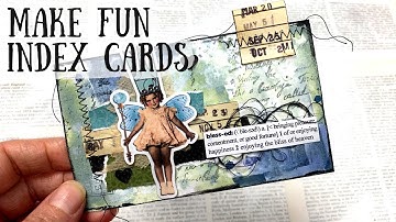 Make these fun index cards using supplies you have