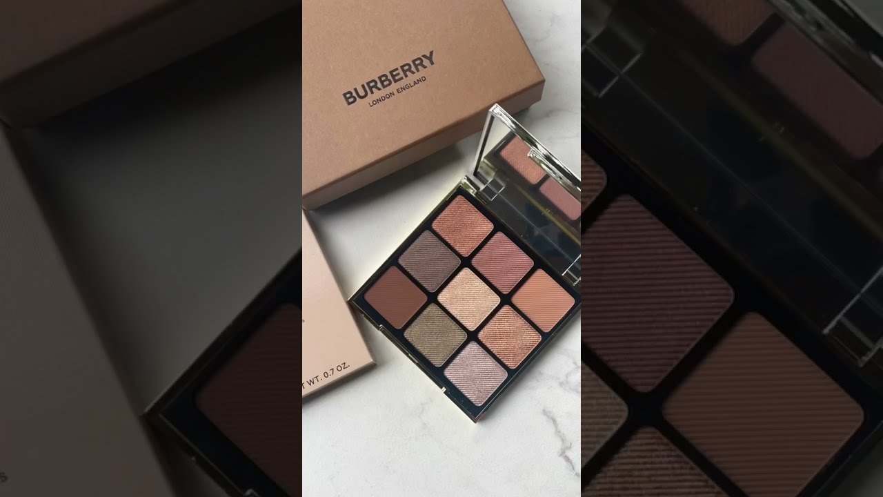 Burberry Festive Monogram Collection Eye Palette unboxing swatches 