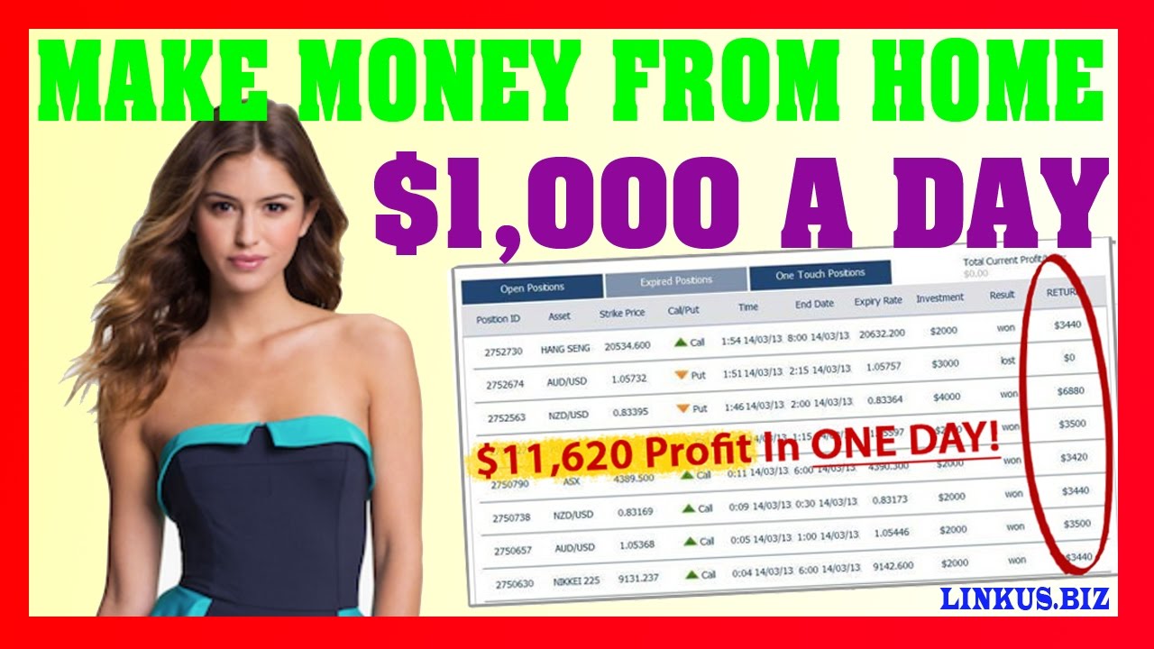 How To Make Money Online From Home - Make Fast Money 2017 $1,000 Per Day - YouTube