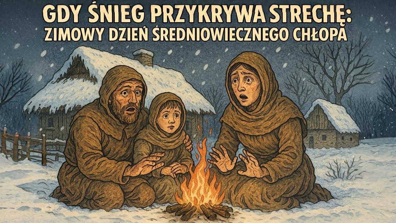 Gdy śnieg przykrywa strzechę: Zimowy dzień średniowiecznego chłopa | Bajki Na Dobranoc