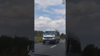 Microbuz Mercedes Benz Sprinter CL 06 ARY Pe Ruta Constanța Călărași Trecând Cu Viteză