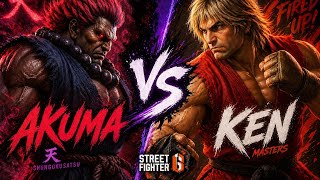 Street Fighter 6 Akuma VS Ken