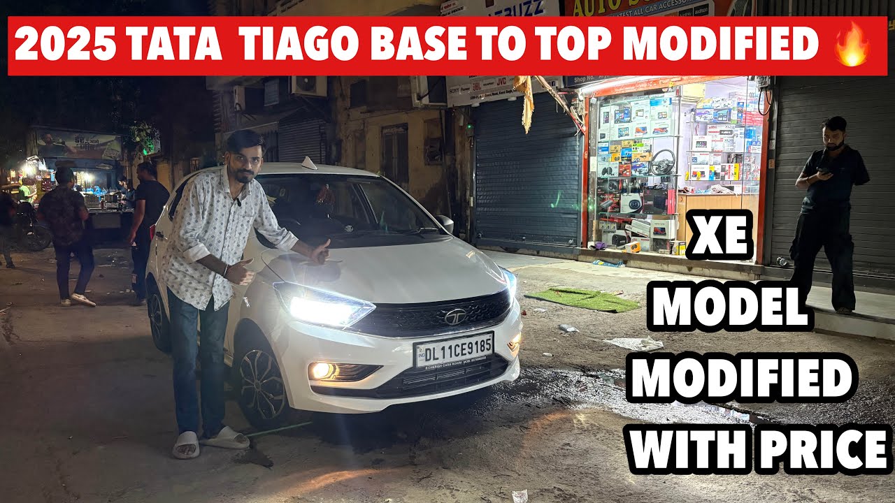 2025 TATA TIAGO XE TO TOP MODEL MODIFICATION TIAGO BASE TO TOP MODIFIED ...