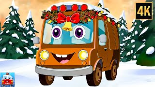 Christmas Santa Wheels on the Bus Rhyme Xmas Carols & Song for Kids